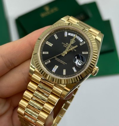 Rolex Day-date 40 228238a Black Diamond Index Dial