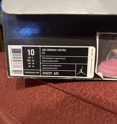 2006 Burgundy Jordan 5