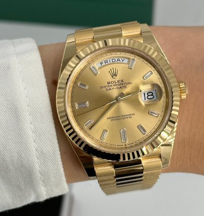 Rolex Day-date 40 228238a Champ Diamonds