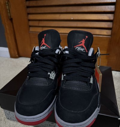 2012 Black Cement Bred 4s Size 8