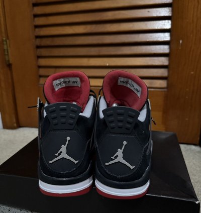 2012 Black Cement Bred 4s Size 8