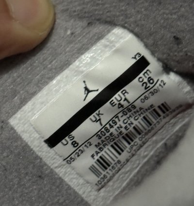 2012 Black Cement Bred 4s Size 8