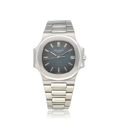 Patek Philippe Nautilus 37 Steel Blue Grey 1995 Box Papers