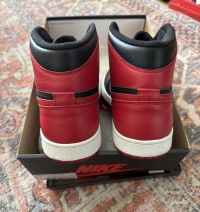 2013 Retro Jordan 1 High Black Red Bred
