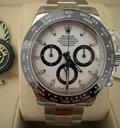 Rolex Daytona Chronograph Panda New Never Sized Or Worn Full Set