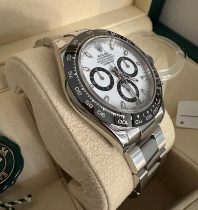 Rolex Daytona Chronograph Panda New Never Sized Or Worn Full Set