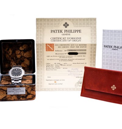 Patek Philippe Nautilus 3700 001 Full Set Deutsche Auslieferung 1979 Korkbox