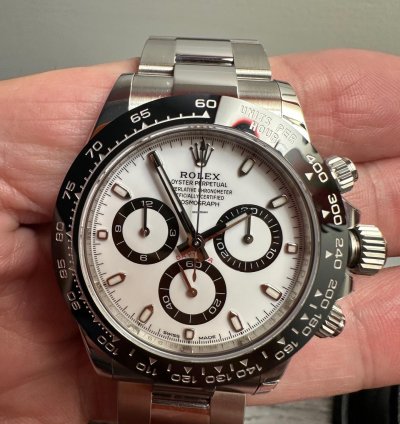 Rolex Daytona Chronograph Panda New Never Sized Or Worn Full Set