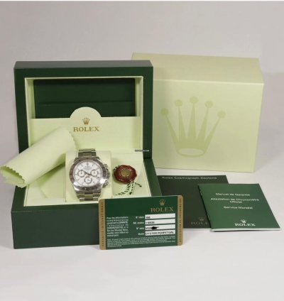 Rolex Daytona Chronograph Stahl Box Papiere Ref 116520 Ovp Ungetragen Verklebt