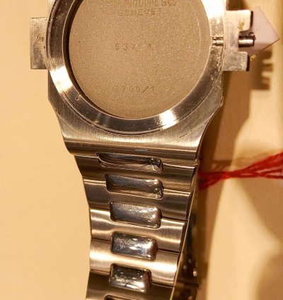 Patek Philippe Nautilus 3700 1 Jumbo Nautilus Beyer Korkbox 1977 Geneve Double Sealed-neuer Service