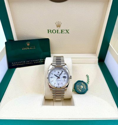 Rolex Day-date 40 228239 40mm White Gold Meteorite Dial Unworn 2024