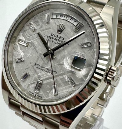 Rolex Day-date 40 228239 40mm White Gold Meteorite Dial Unworn 2024