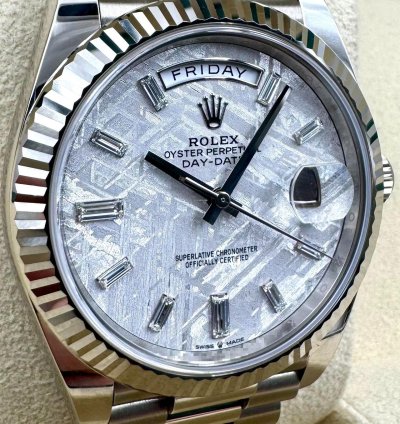 Rolex Day-date 40 228239 40mm White Gold Meteorite Dial Unworn 2024