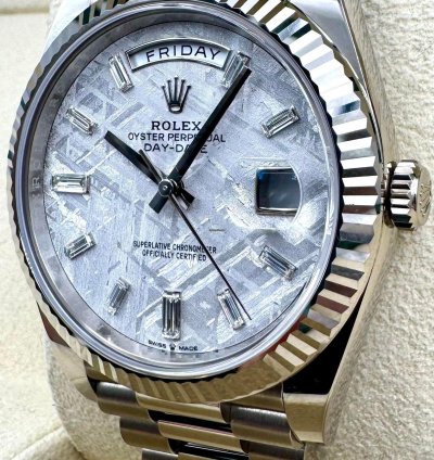 Rolex Day-date 40 228239 40mm White Gold Meteorite Dial Unworn 2024
