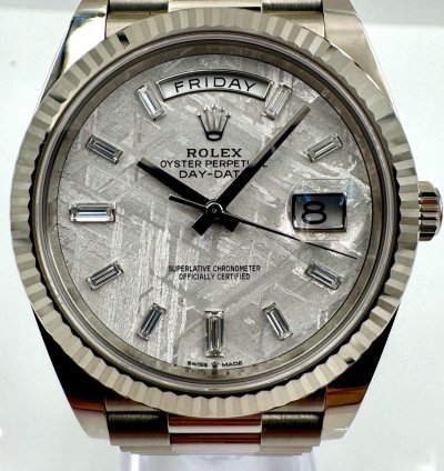 Rolex Day-date 40 228239 40mm White Gold Meteorite Dial Unworn 2024