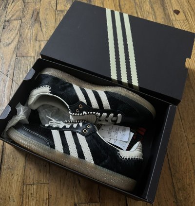 Wales Bonner Adidas Black Pony-hair Samba
