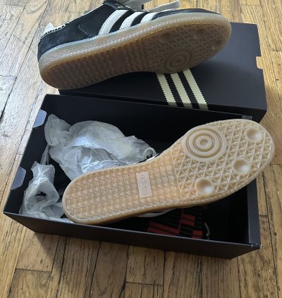 Wales Bonner Adidas Black Pony-hair Samba