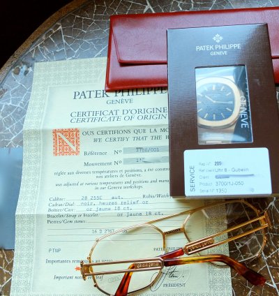 Patek Philippe Nautilus 3700 1 Nautilus Belin 18k Gelbgold Erstbesitz Full Set Double Geneve Sealed