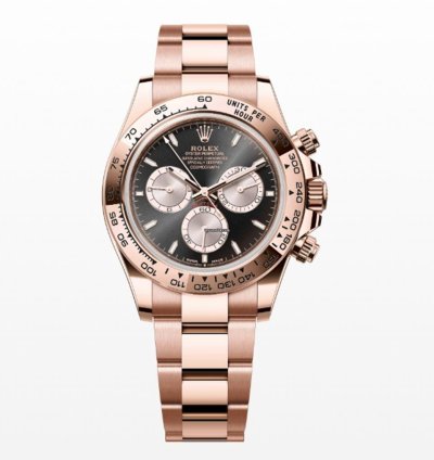 Rolex Daytona Complete Set Daytona 126505 Chronograph Black Index Dial Rose Gold Oyster Bracelet