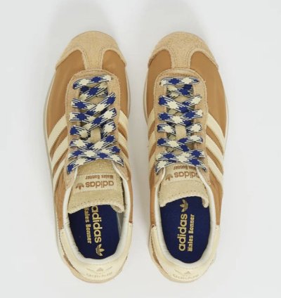 Wales Bonner Adidas Country Samba Shoes Cream Tan