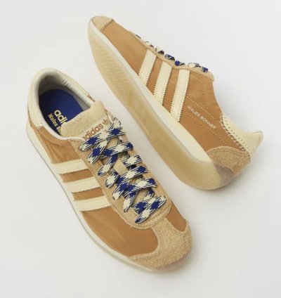 Wales Bonner Adidas Country Samba Shoes Cream Tan