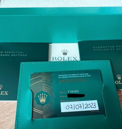 Rolex Daytona Cosmograph 116503 - Full Set - Ungetragen - 2023 - Neu Rolex Daytona - Neu - Full Set - 07 23 - Teilverklebt