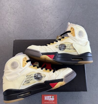 2020 Off-white Air Jordan 5 Retro Sp Sail