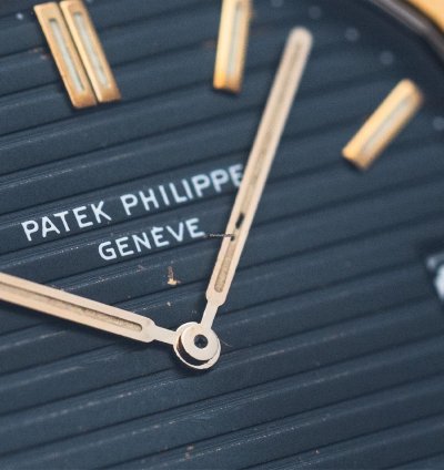 Patek Philippe Nautilus 3700 11j 18kt Gold Jumbo Blue Automatic