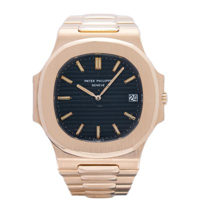 Patek Philippe Nautilus 3700 11j 18kt Gold Jumbo Blue Automatic