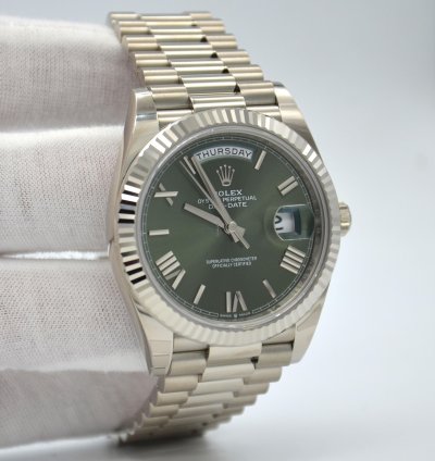 Rolex Day-date 40 228239 Ogrp Green Dial Day-date 40 White Gold