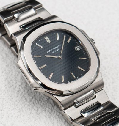 Patek Philippe Nautilus 3700 1a Blue Dial Steel Mens Watch With Archives