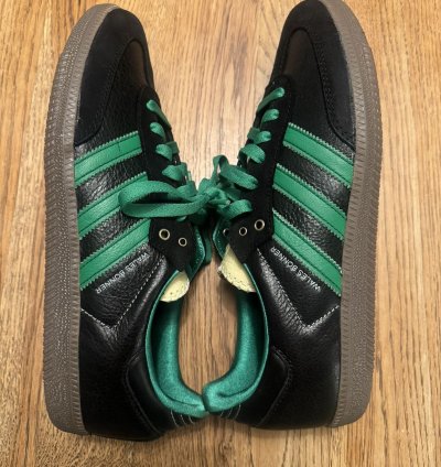 Wales Bonner Adidas Samba Black Green Ds 10