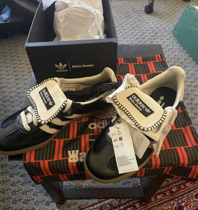 Wales Bonner Adidas Samba Black Pony Hair