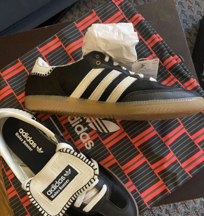 Wales Bonner Adidas Samba Black Pony Hair