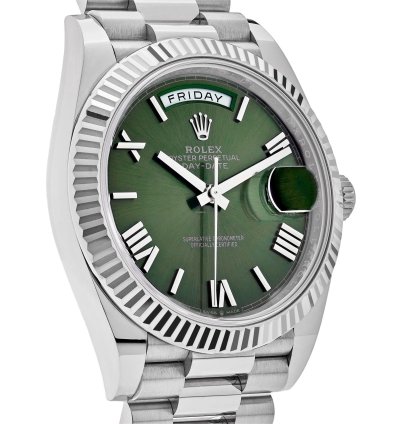 Rolex Day-date 40 228239 White Gold Olive Dial 2023