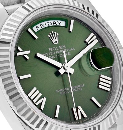 Rolex Day-date 40 228239 White Gold Olive Dial 2023