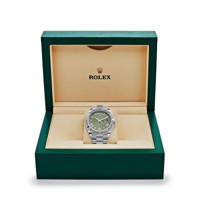 Rolex Day-date 40 228239 White Gold Olive Dial 2023