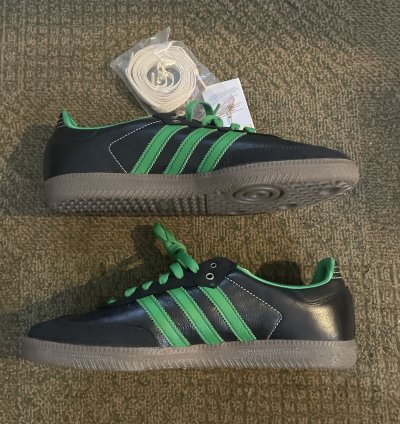 Wales Bonner Adidas Samba Black White Green