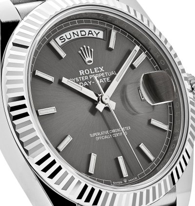 Rolex Day-date 40 228239 White Gold Slate Rhodium Grey Dial 2024