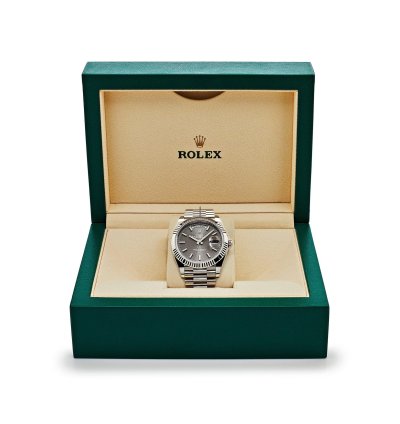 Rolex Day-date 40 228239 White Gold Slate Rhodium Grey Dial 2024