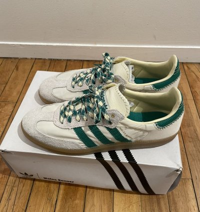 Wales Bonner Adidas Samba In Cream Final Drop
