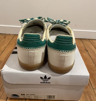 Wales Bonner Adidas Samba In Cream Final Drop