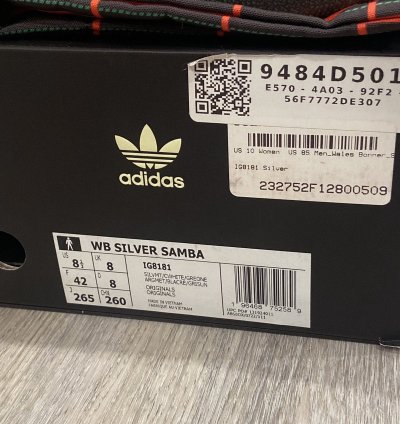 Wales Bonner Adidas Samba Metallic Silver
