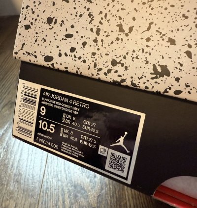2024 Nike Air Jordan Reimagined Iv 4 Bred Black Cement