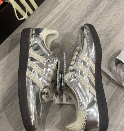 Wales Bonner Adidas Samba Metallic Silver