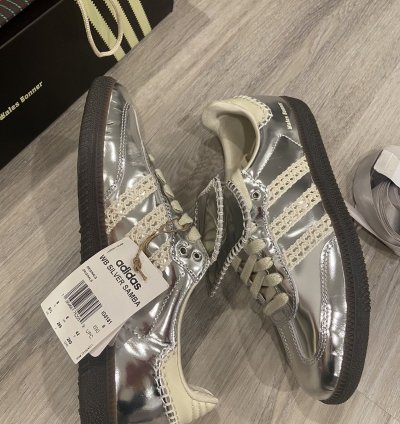 Wales Bonner Adidas Samba Metallic Silver