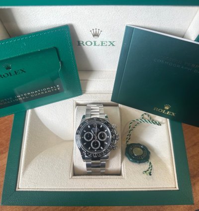 Rolex Daytona Cosmograph Black Ceramic 2023 Old Reference Stainless Steel