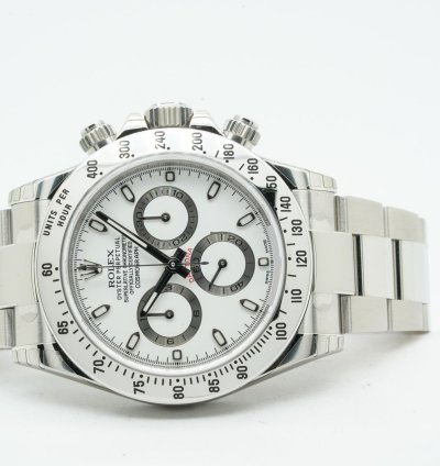 Rolex Daytona Cosmograph Chronograph 116520 Aph White Dial 40mm 11 2015 Nos With Films 3971