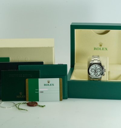 Rolex Daytona Cosmograph Chronograph 116520 Aph White Dial 40mm 11 2015 Nos With Films 3971