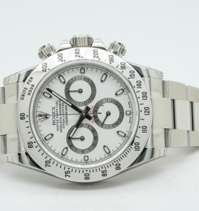 Rolex Daytona Cosmograph Chronograph 116520 Aph White Dial 40mm 11 2015 Nos With Films 3971